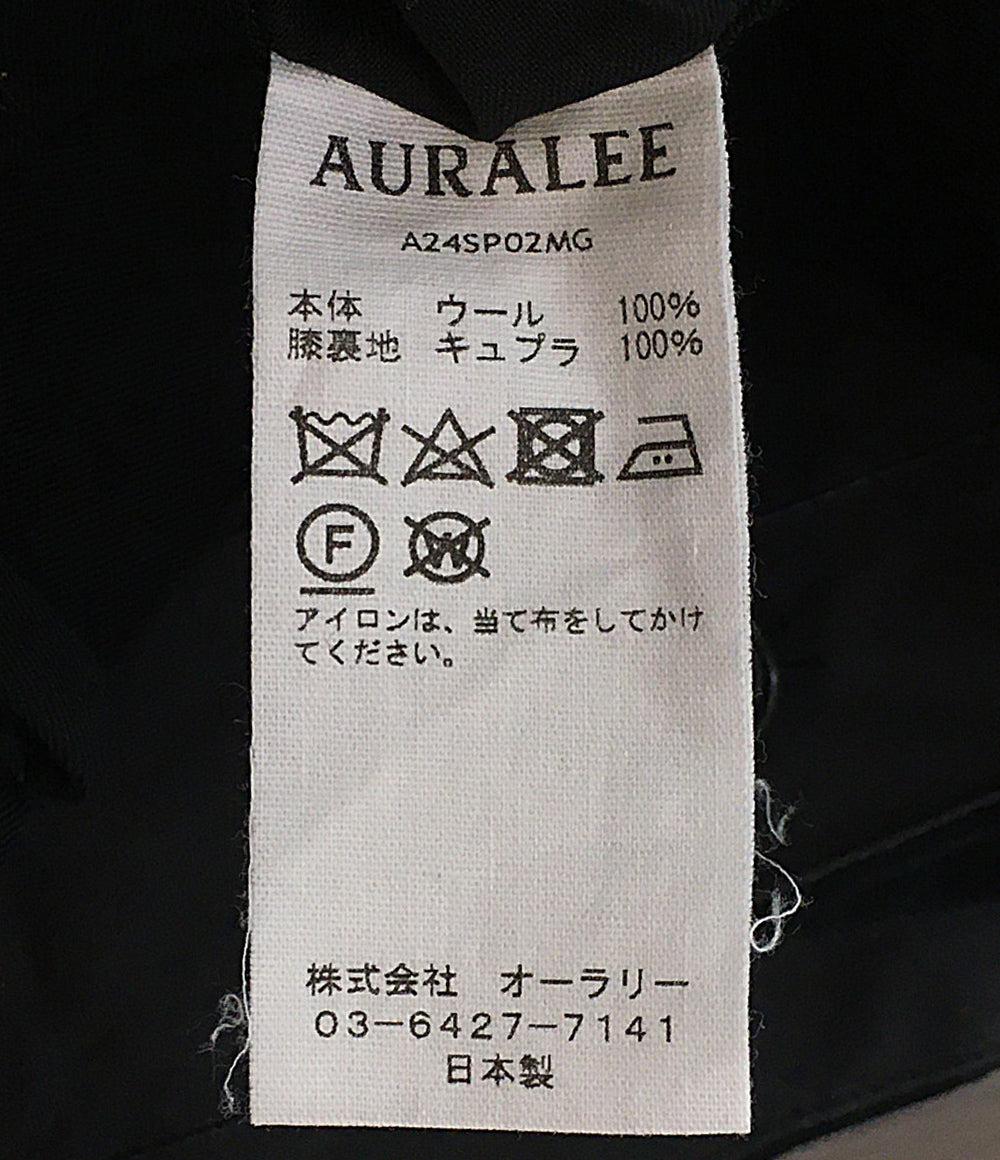 オーラリー パンツ ブラック 24ss A24SP02MG メンズ SIZE 5 AURALEE