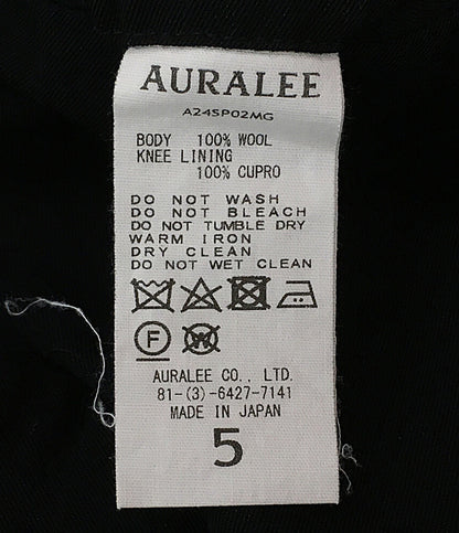 オーラリー パンツ ブラック 24ss A24SP02MG メンズ SIZE 5 AURALEE