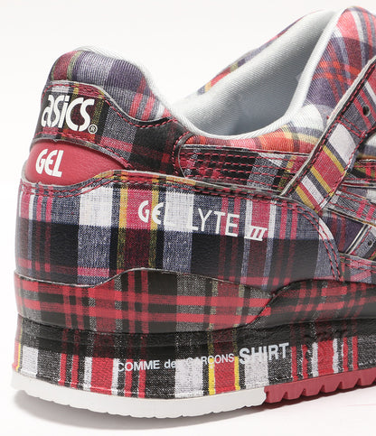 美品 ASICS × COMME des GARCONS SHIRT コムデギャルソンシャツ スニーカー Gel-Lyte III メンズ SIZE 28cm アシックス