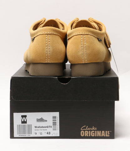 美品 Clarks モカシン WallabeGTX Golden Tan Suede メンズ SIZE UK 9 クラークス