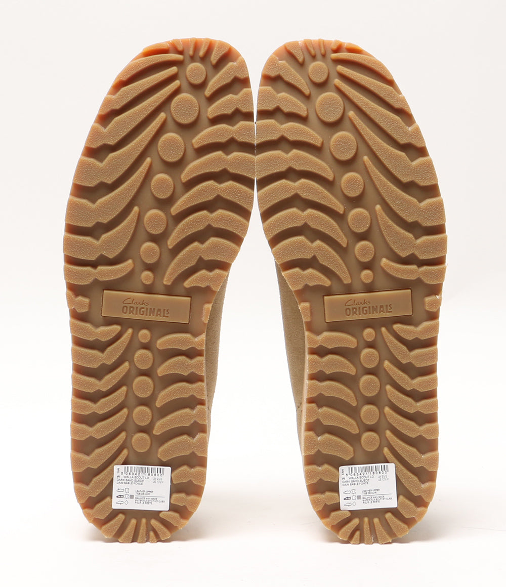 美品 Clarks スニーカー walla scout lo Dark Sand Suede メンズ SIZE UK 9.5 クラークス