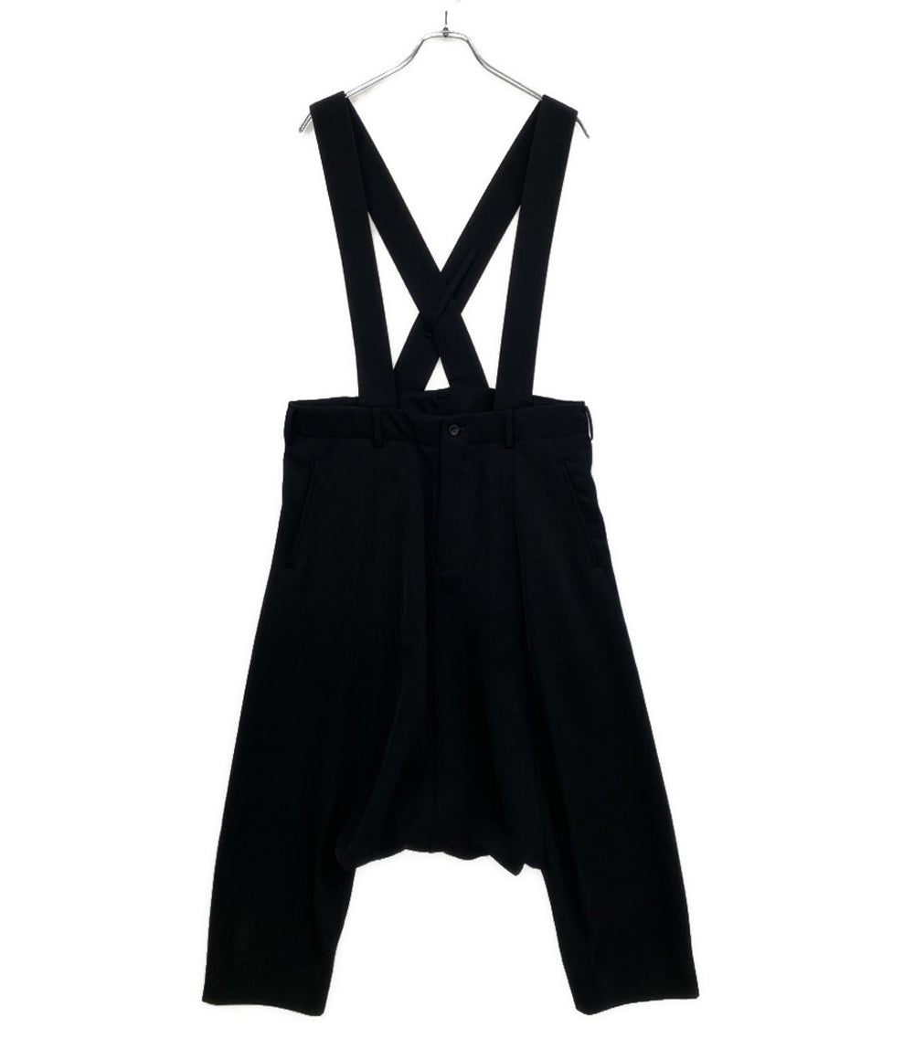 BLACKCOMME des GARCONS ブラック コムデギャルソン サスペンダーパンツ ブラック 1I-U001 メンズ SIZE XS