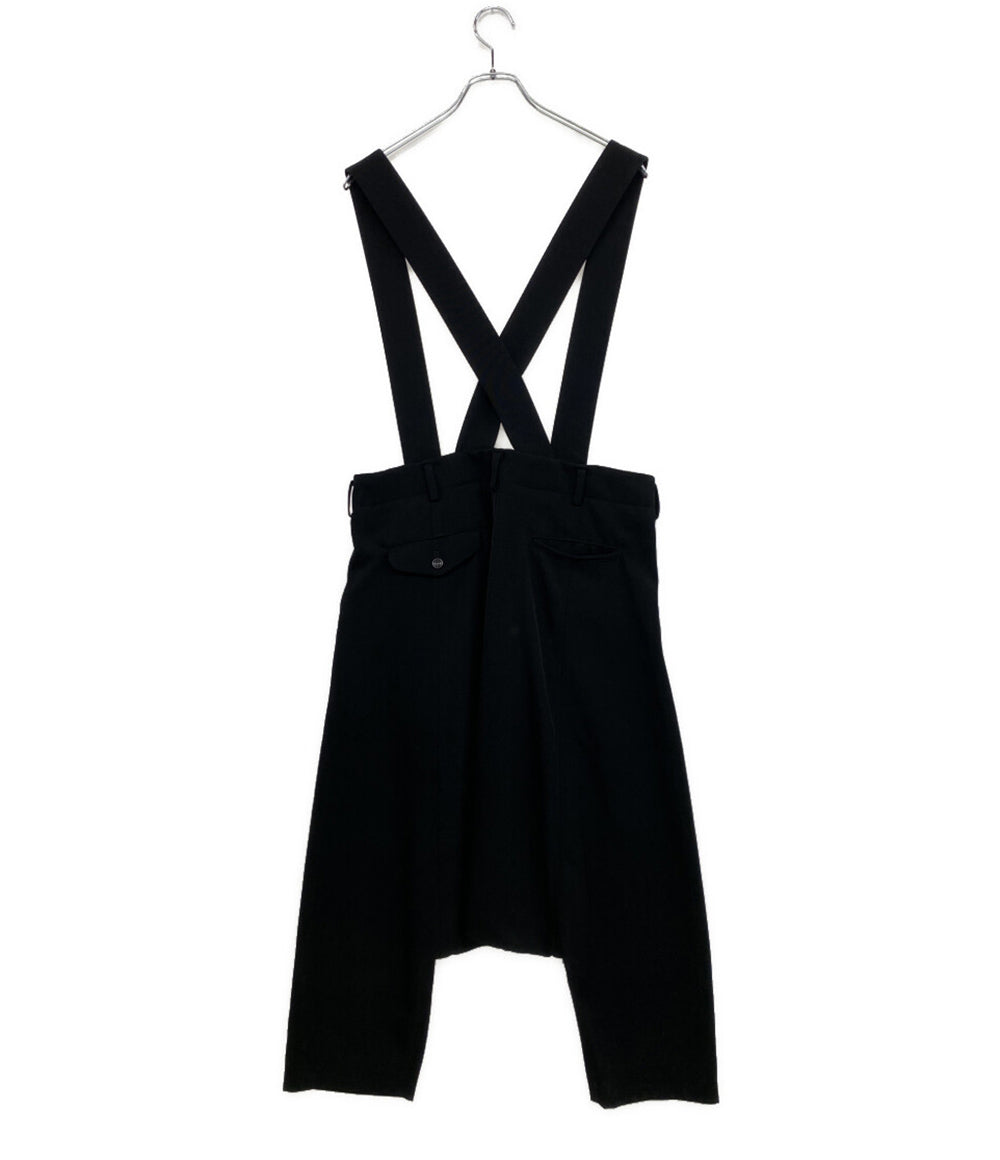 BLACKCOMME des GARCONS ブラック コムデギャルソン サスペンダーパンツ ブラック 1I-U001 メンズ SIZE XS