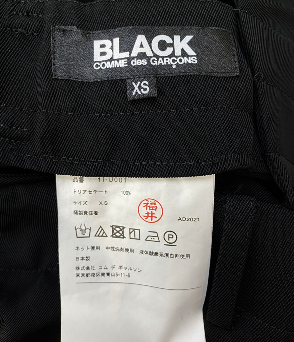BLACKCOMME des GARCONS ブラック コムデギャルソン サスペンダーパンツ ブラック 1I-U001 メンズ SIZE XS