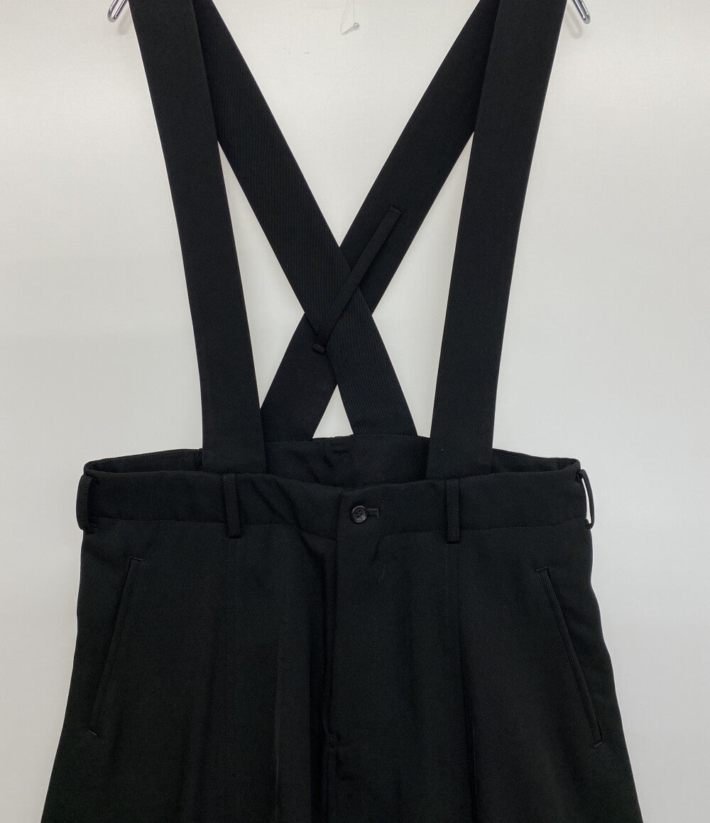 BLACKCOMME des GARCONS ブラック コムデギャルソン サスペンダーパンツ ブラック 1I-U001 メンズ SIZE XS