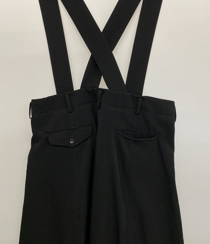 BLACKCOMME des GARCONS ブラック コムデギャルソン サスペンダーパンツ ブラック 1I-U001 メンズ SIZE XS