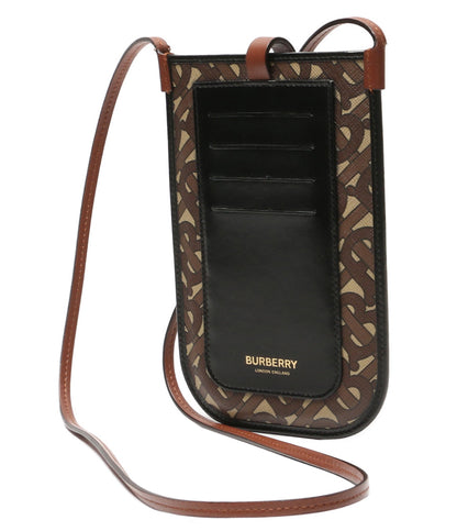 美品 BURBERRY モノグラム スマホショルダー Anne Phone Tb Monogram E-canvas 80265881 レディース バーバリー