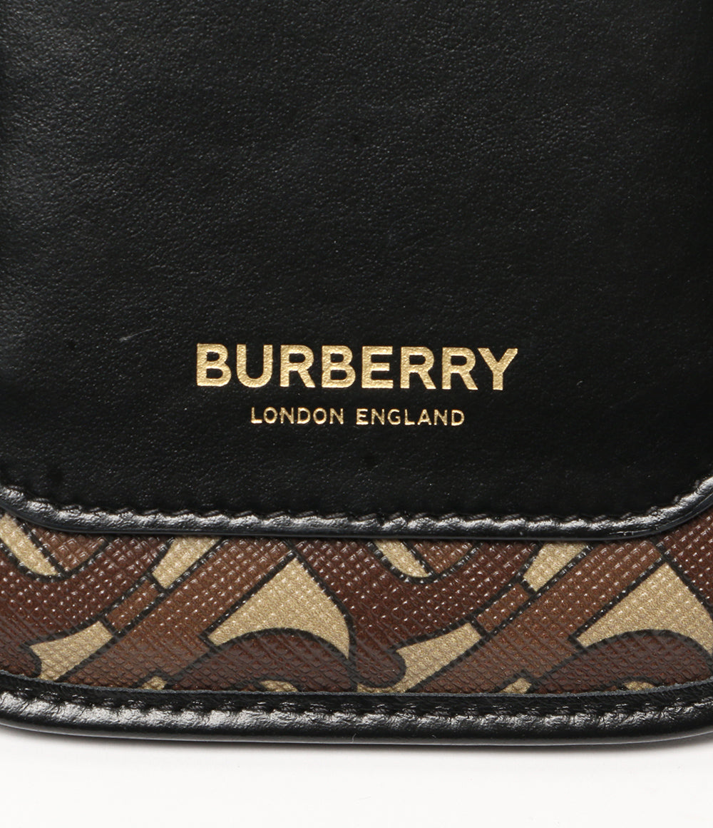 美品 BURBERRY モノグラム スマホショルダー Anne Phone Tb Monogram E-canvas 80265881 レディース バーバリー
