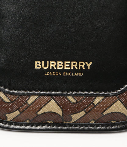 美品 BURBERRY モノグラム スマホショルダー Anne Phone Tb Monogram E-canvas 80265881 レディース バーバリー