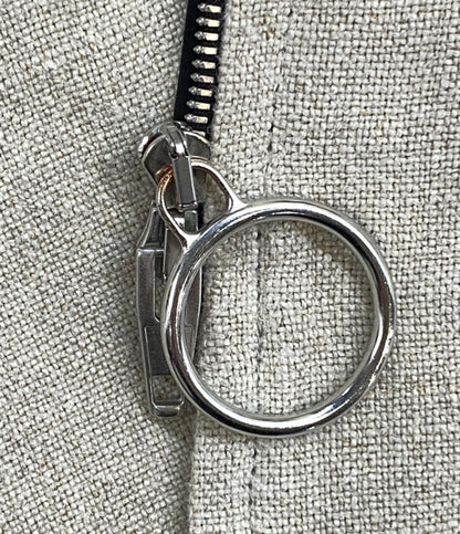 CELINE リネン七分袖ワンピース ベージュ 2 6N86 2857 レディース SIZE 34 セリーヌ