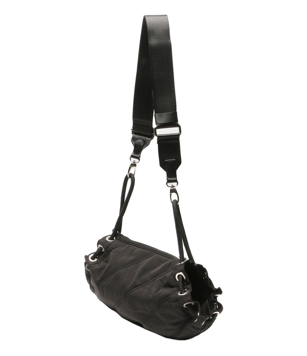 美品 GANNI ショルダーバッグ ブラック ナイロン 5488 レディース SIZE ONE SIZE ガニー