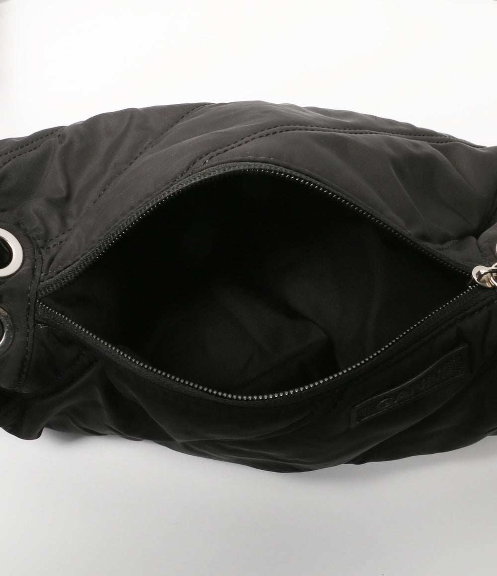 美品 GANNI ショルダーバッグ ブラック ナイロン 5488 レディース SIZE ONE SIZE ガニー