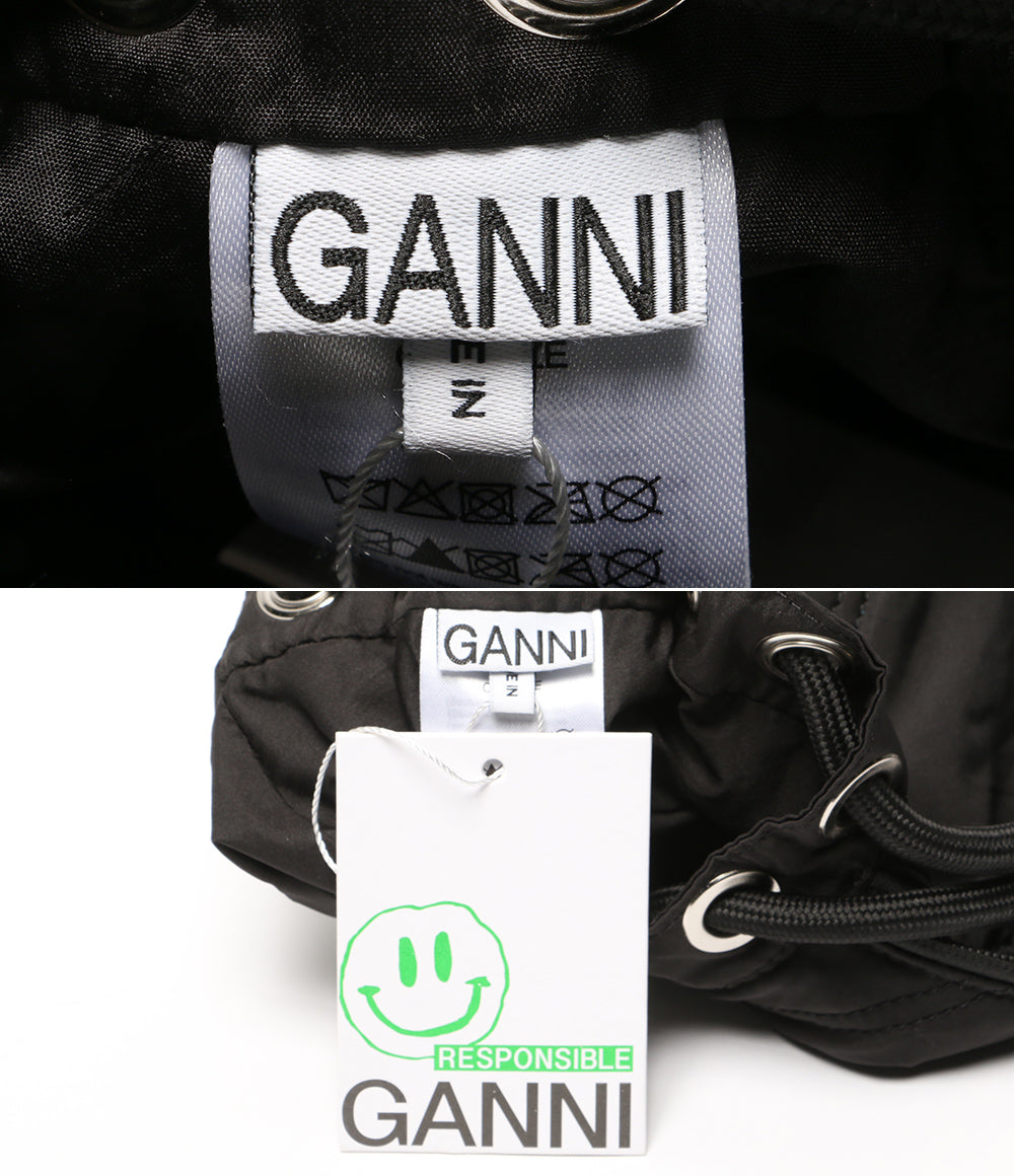 美品 GANNI ショルダーバッグ ブラック ナイロン 5488 レディース SIZE ONE SIZE ガニー