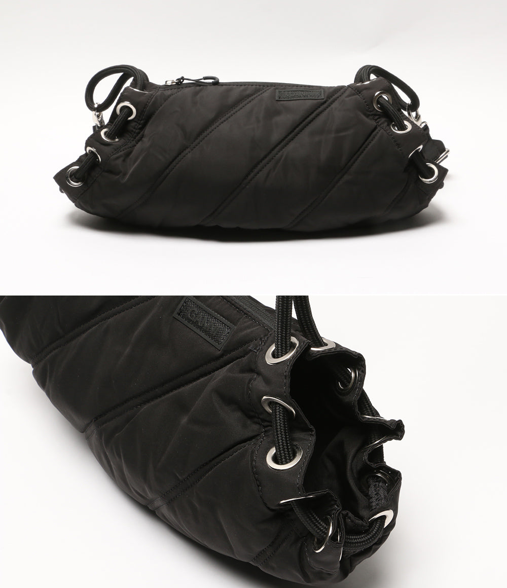 美品 GANNI ショルダーバッグ ブラック ナイロン 5488 レディース SIZE ONE SIZE ガニー