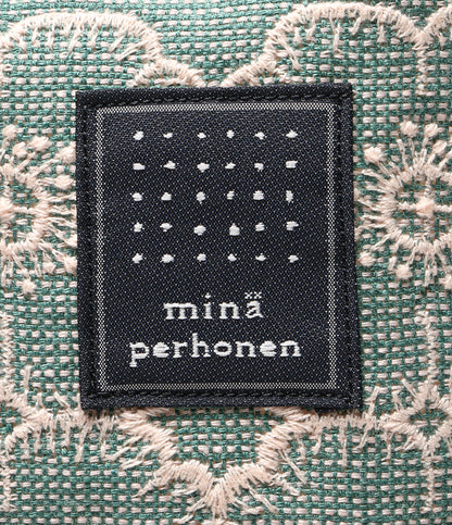 美品 mina perhonen ハンドバッグ エッグバッグ tambourine×anemone レディース ミナペルホネン