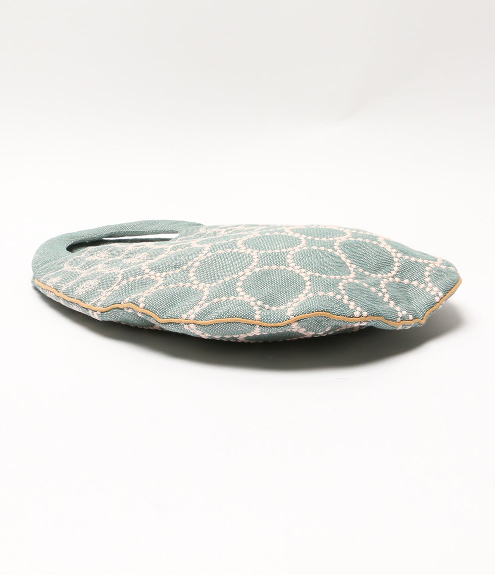 美品 mina perhonen ハンドバッグ エッグバッグ tambourine×anemone レディース ミナペルホネン