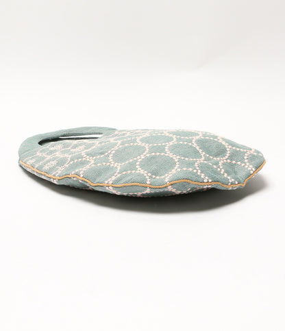 美品 mina perhonen ハンドバッグ エッグバッグ tambourine×anemone レディース ミナペルホネン