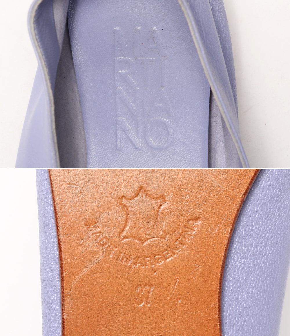 MARTINIANO マルティニアーノ パンプス フラットシューズ ラベンダー レディース SIZE 37
