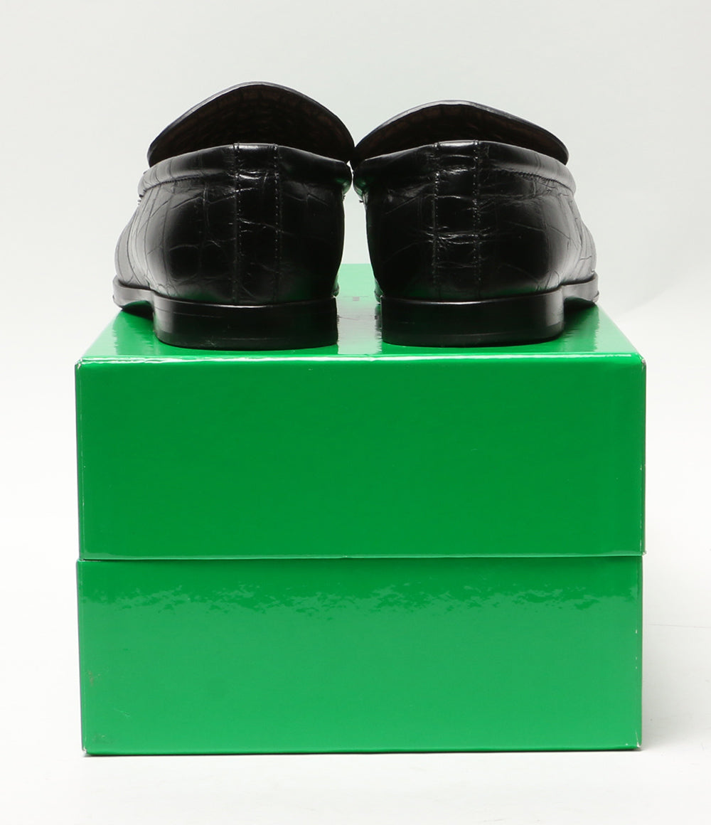 BOTTEGA VENETA クロコ型押しローファー レディース SIZE 37 ボッテガヴェネタ