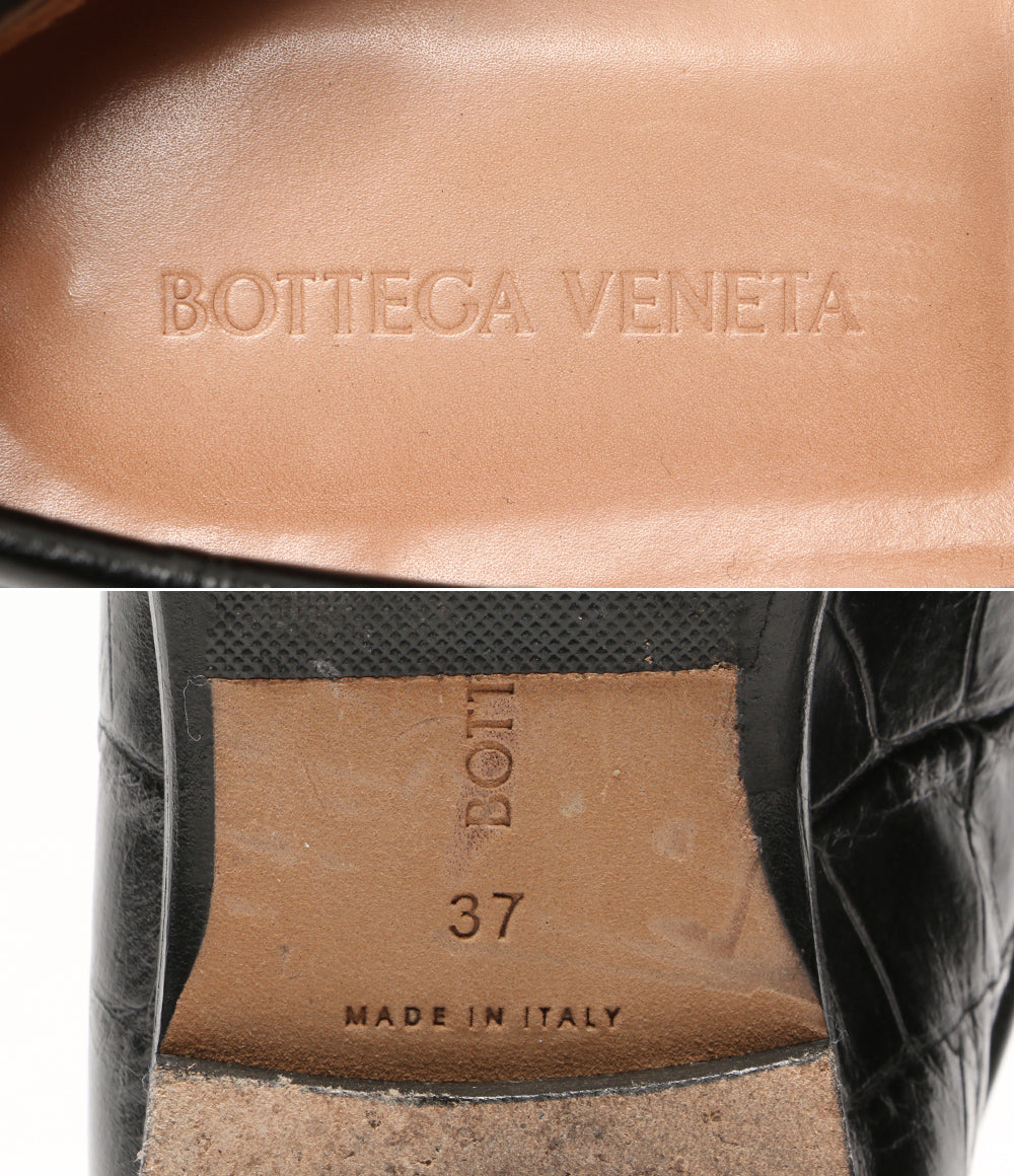 BOTTEGA VENETA クロコ型押しローファー レディース SIZE 37 ボッテガ