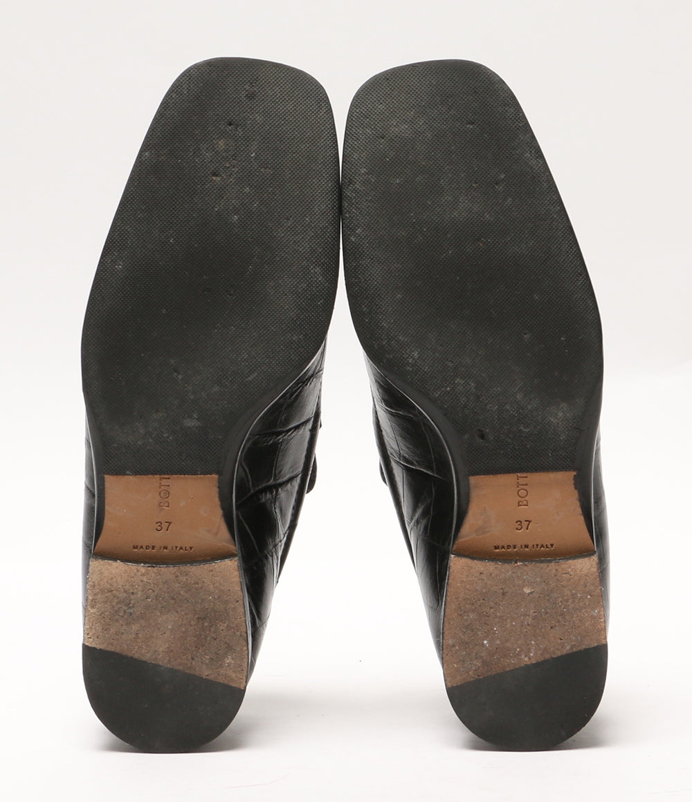 BOTTEGA VENETA クロコ型押しローファー レディース SIZE 37 ボッテガ