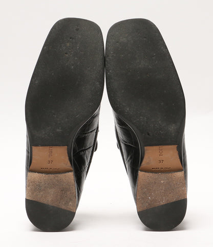 BOTTEGA VENETA クロコ型押しローファー レディース SIZE 37 ボッテガヴェネタ