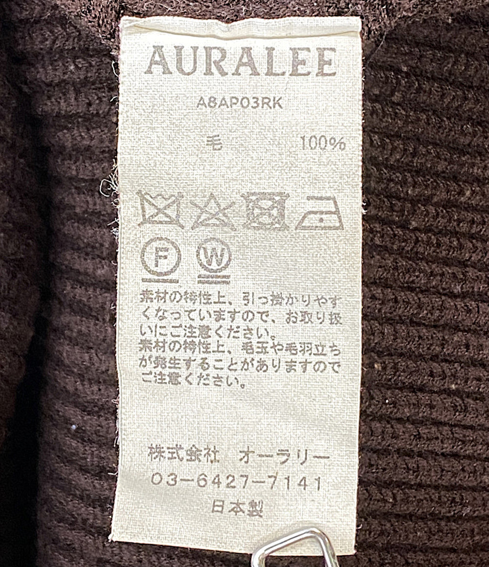 AURALEE ニット SUPER FINE WOOL RIB KNIT A8AP03RK メンズ SIZE 4 オーラリー