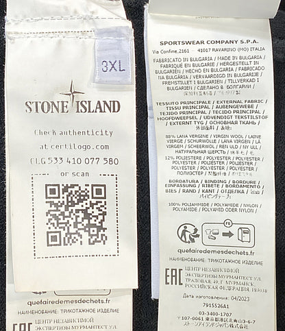 STONE ISLAND ニット ブラック 24FW 7915526A1 メンズ SIZE 3XL ストーンアイランド