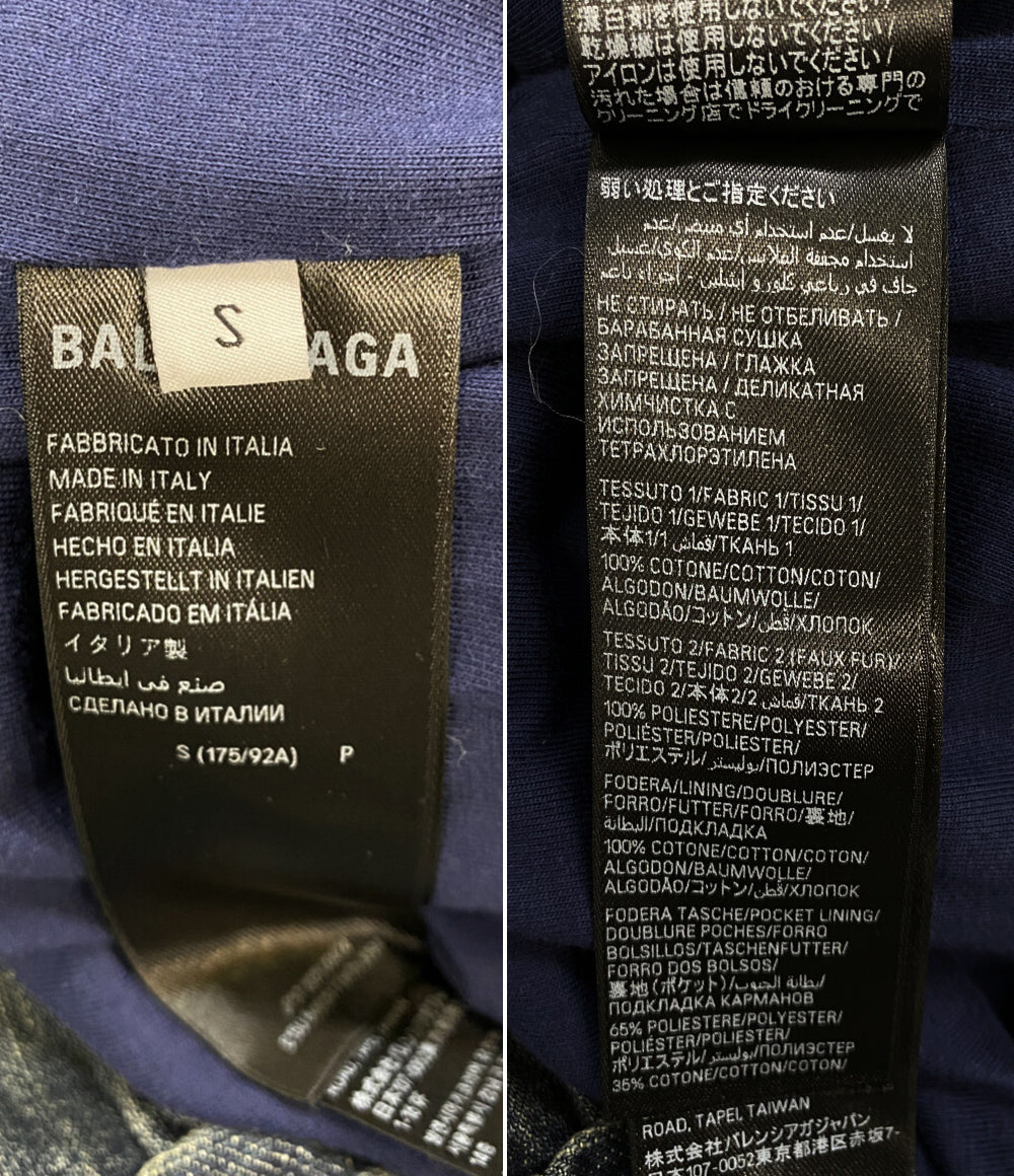 BALENCIAGA デニムジャケット ルック38 フード 2025AW メンズ SIZE S バレンシアガ