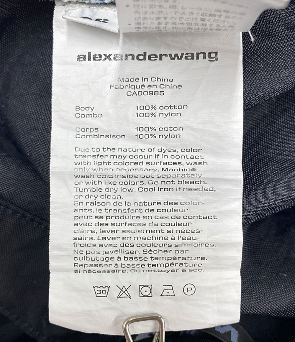 ALEXANDER WANG デニムパンツ ハイライズカーゴ 切り替え メンズ SIZE 25 アレキサンダーワン