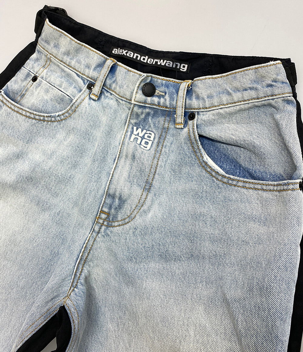 ALEXANDER WANG デニムパンツ ハイライズカーゴ 切り替え メンズ SIZE