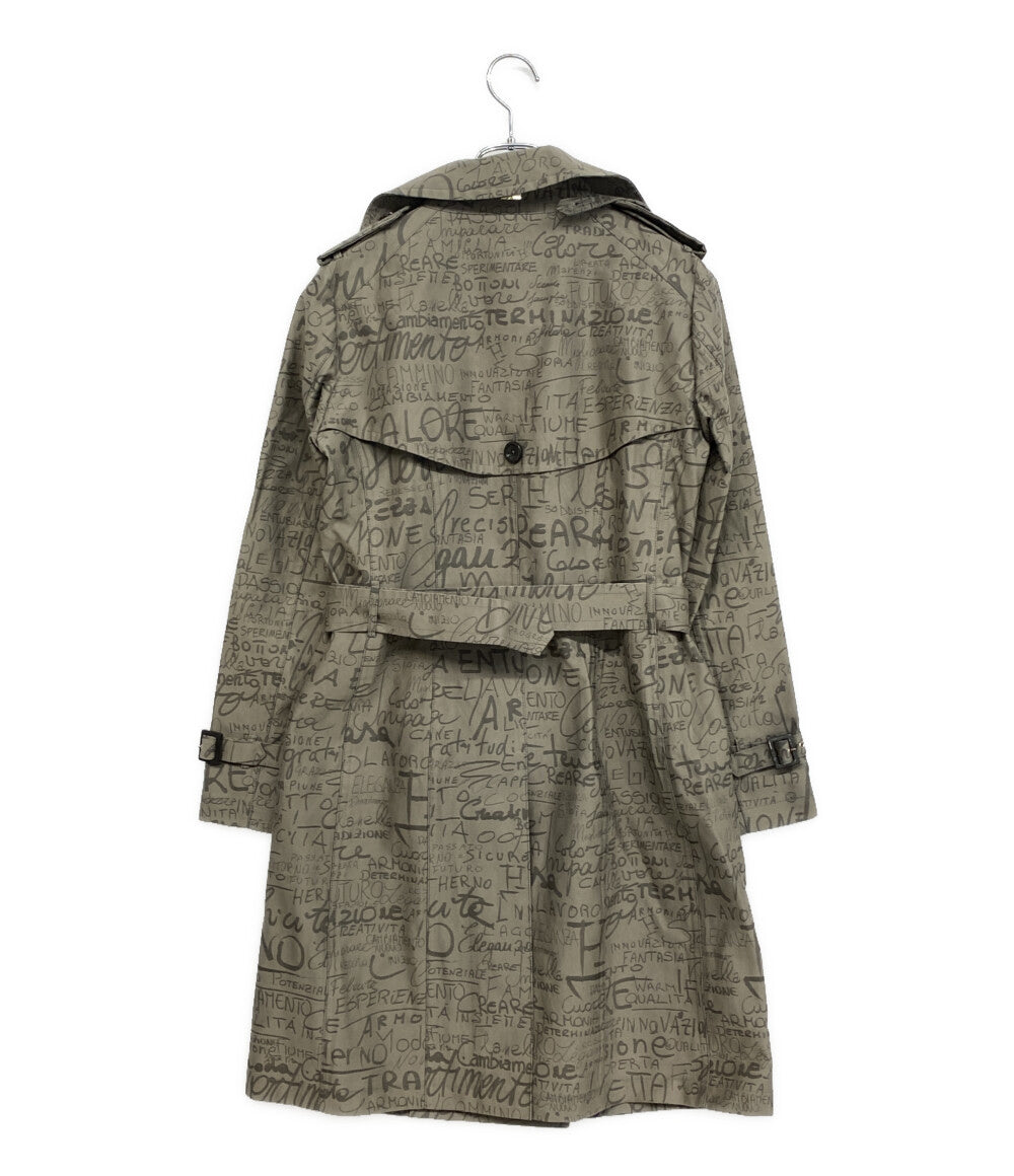 HERNO トレンチコート グラフィック 70周年限定 IM0115D-13375J-8192 レディース SIZE 42 ヘルノ