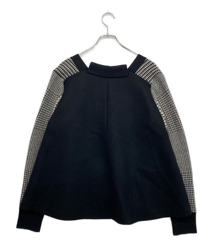 sacai ニット 千鳥柄 くるみボタン 14-02087 レディース SIZE 2 サカイ
