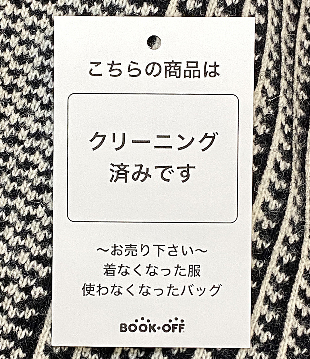 sacai ニット 千鳥柄 くるみボタン 14-02087 レディース SIZE 2 サカイ
