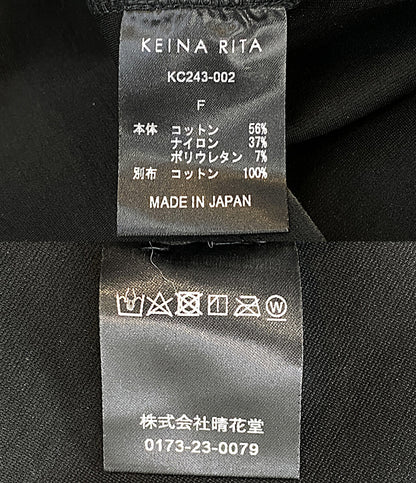 美品 KEINA RITA ケイナリタ 長袖ワンピース ブラック KC243-002 レディース SIZE F