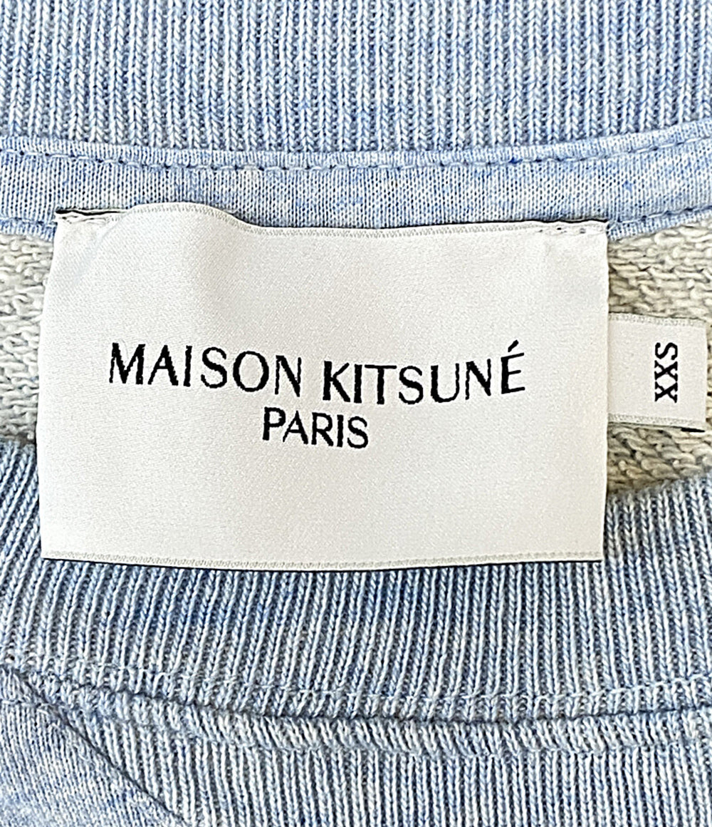 美品 MAISON KITSUNE スウェット ブルー GM00333KM0002 レディース SIZE XXS メゾンキツネ