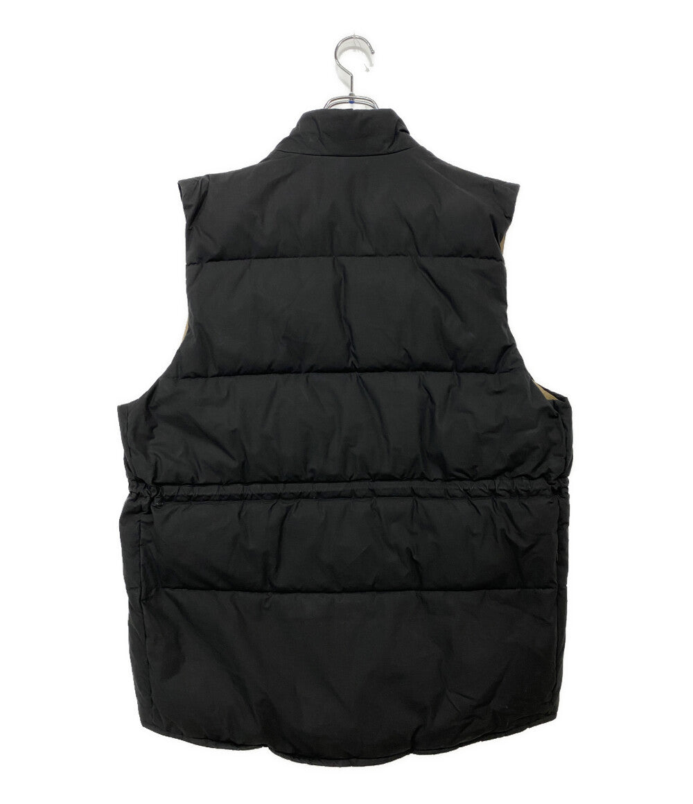 1998年製 Barbour MADE FOR U.K レザー切替ダウンベスト BARBOUR ダウンベスト コーティングパデットジレ 2002182 メンズ SIZE