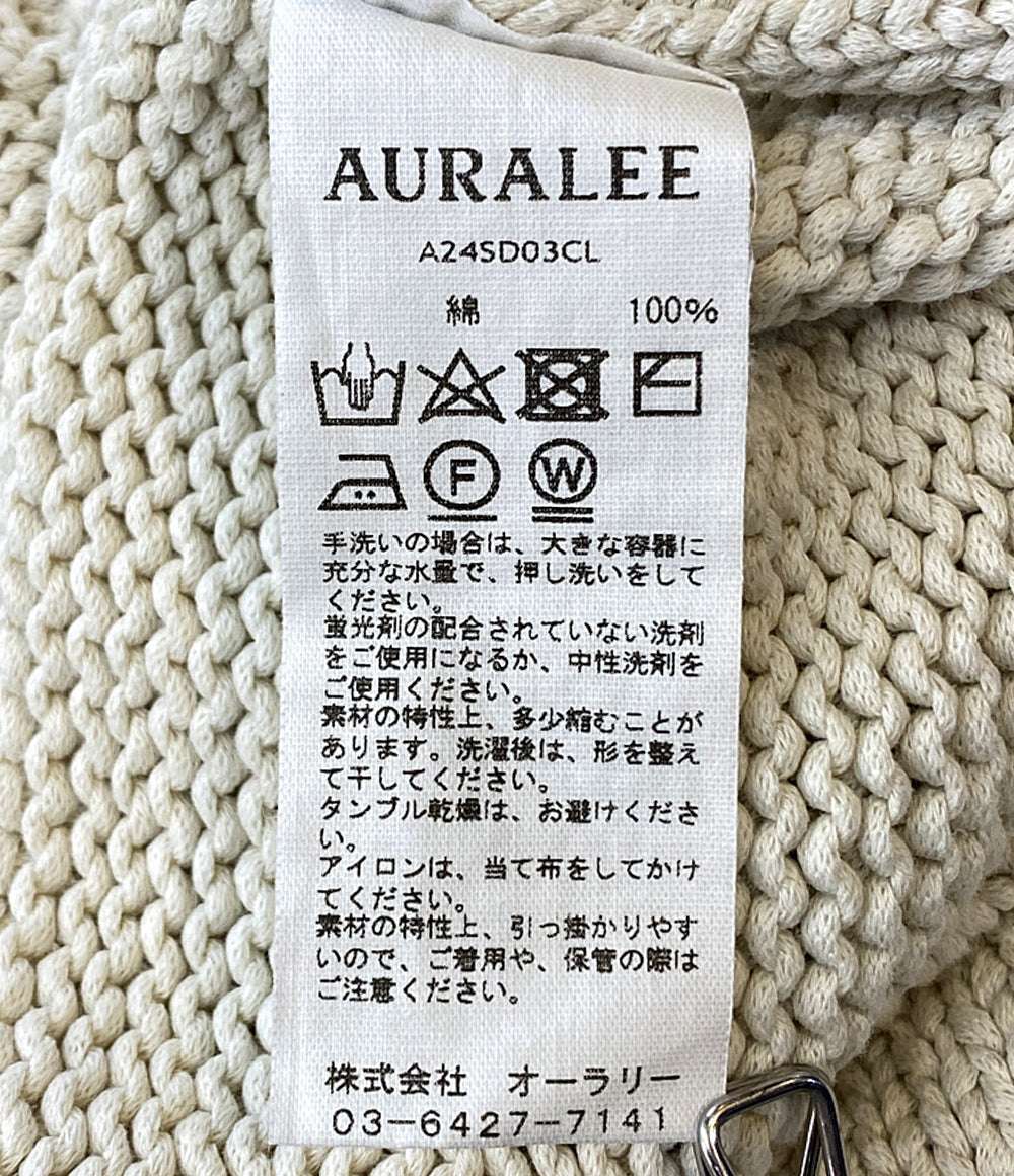 AURALEE 半袖ニットワンピース A24SD03CL レディース SIZE 1 オーラリー
