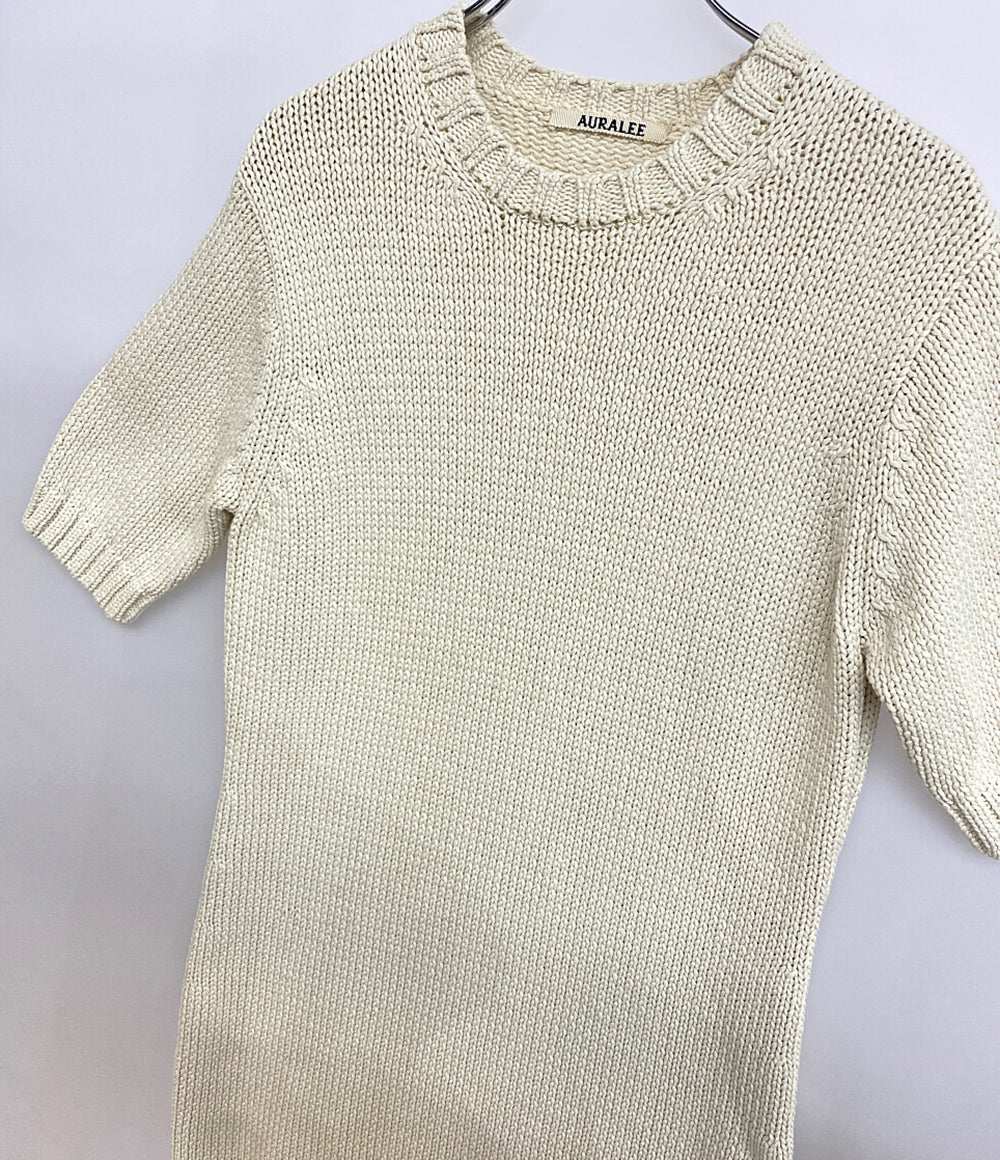 AURALEE 半袖ニットワンピース A24SD03CL レディース SIZE 1 オーラリー