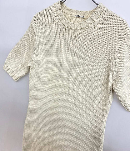 AURALEE 半袖ニットワンピース A24SD03CL レディース SIZE 1 オーラリー