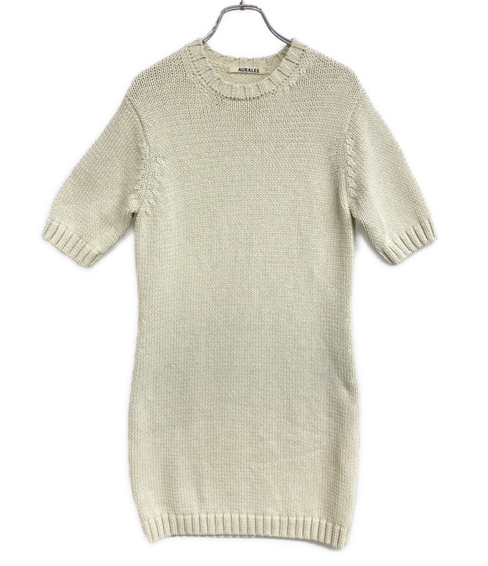 AURALEE 半袖ニットワンピース A24SD03CL レディース SIZE 1 オーラリー