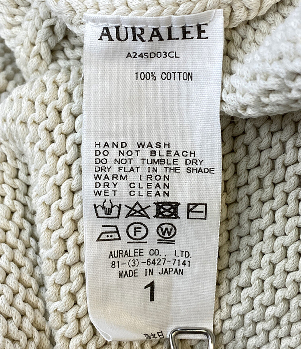 AURALEE 半袖ニットワンピース A24SD03CL レディース SIZE 1 オーラリー