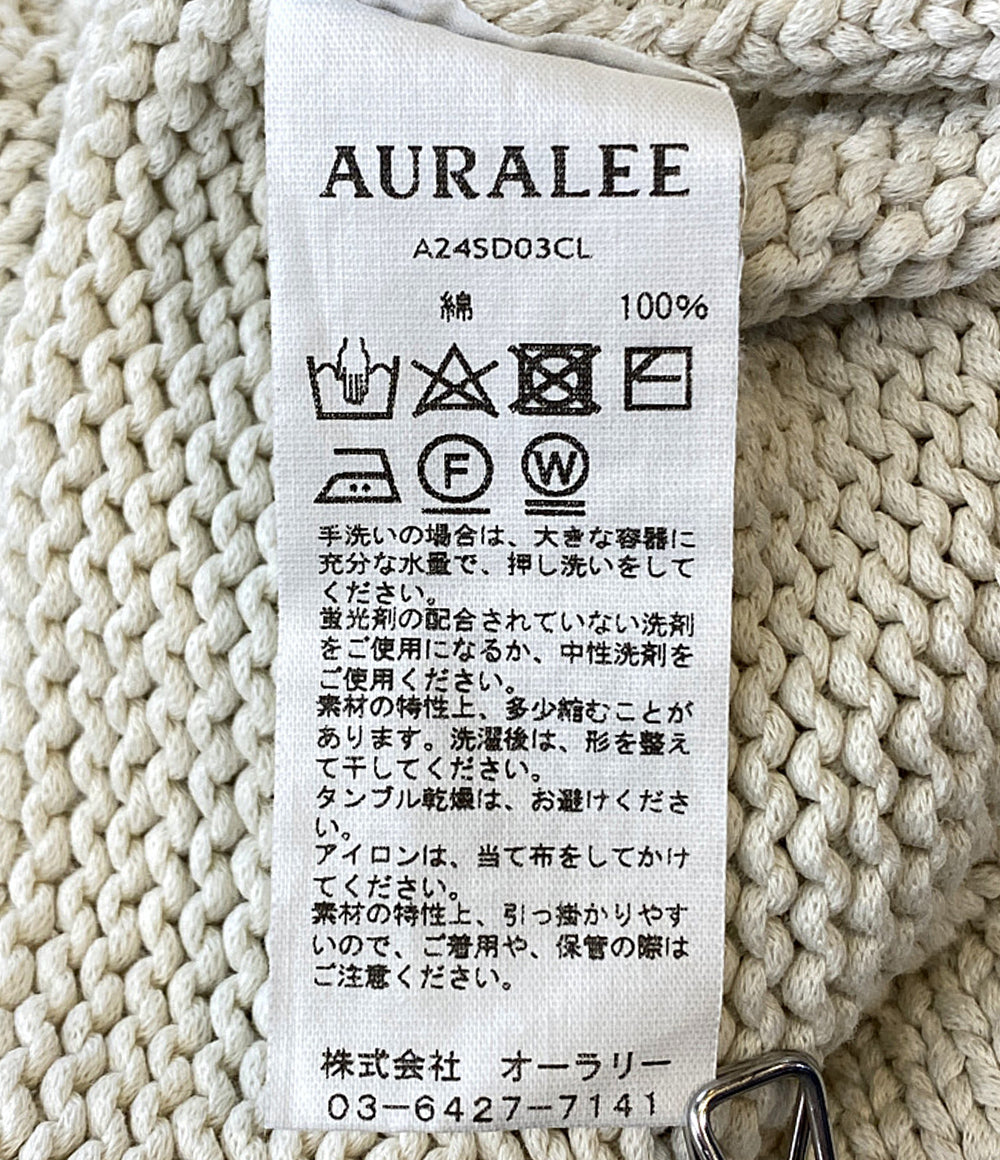 AURALEE 半袖ニットワンピース A24SD03CL レディース SIZE 1 オーラリー