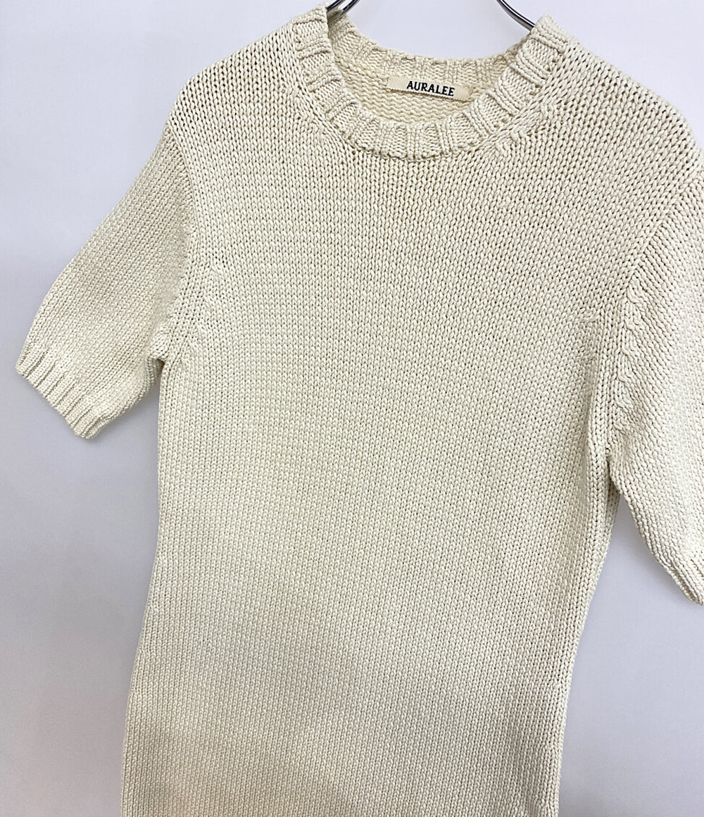 AURALEE 半袖ニットワンピース A24SD03CL レディース SIZE 1 オーラリー