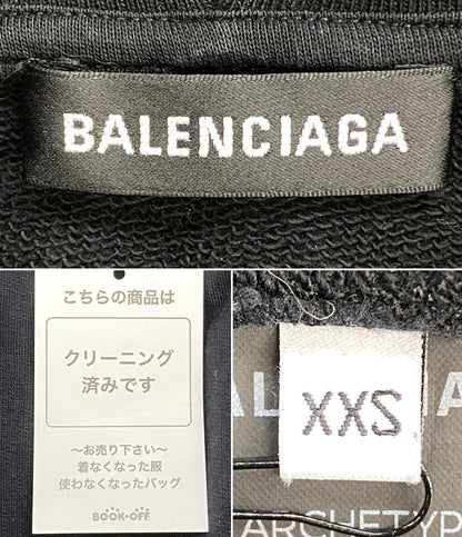 BALENCIAGA ジップアップパーカー ブラック ロゴ 2018 メンズ SIZE XXS バレンシアガ