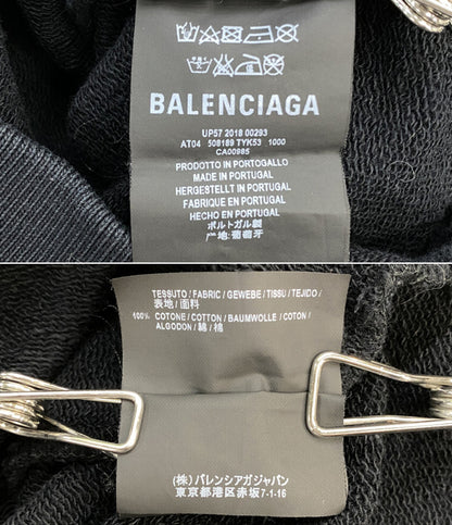 BALENCIAGA ジップアップパーカー ブラック ロゴ 2018 メンズ SIZE XXS バレンシアガ