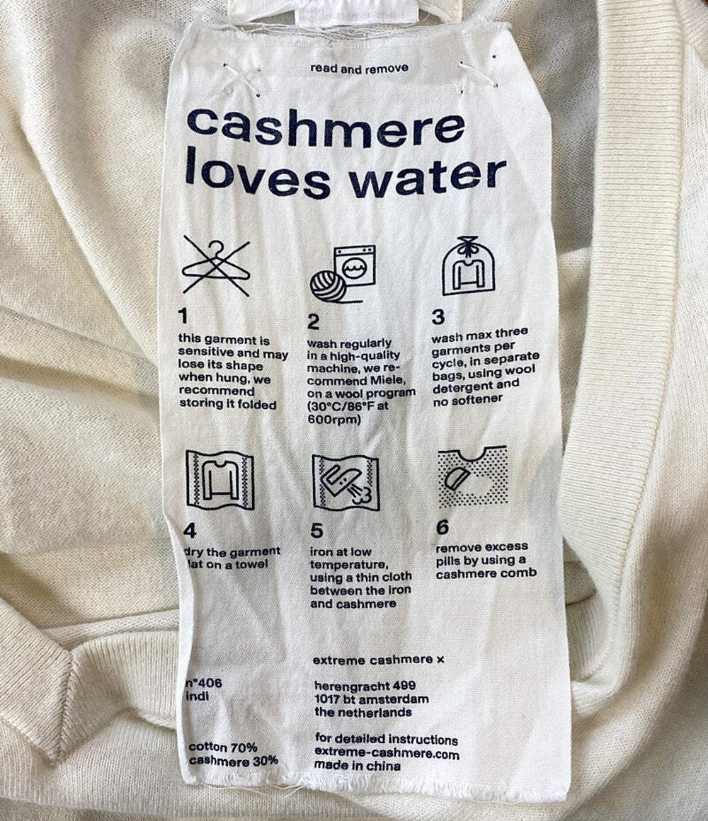 extreme cashmere エクストリームカシミア カシミヤ混ニット レディース SIZE F