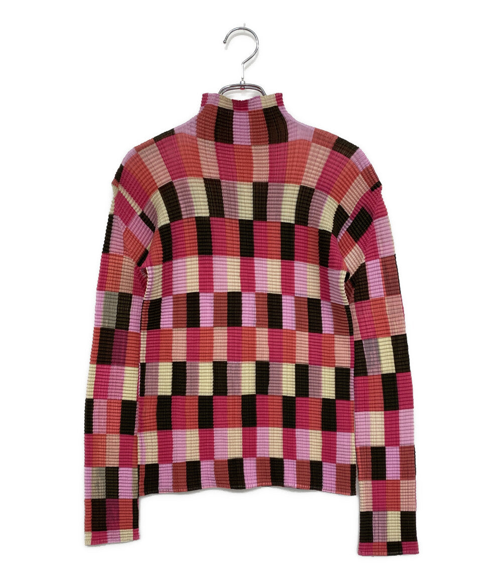 美品 ISSEY MIYAKE HOMME PLISSE プリーツクロップドカットソー