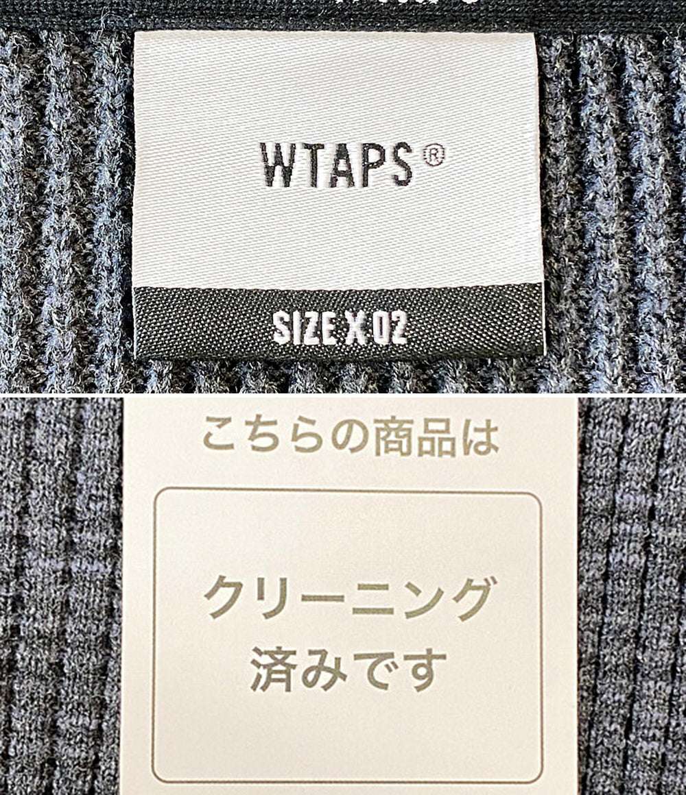 WTAPS 半袖ニット グレー メンズ SIZE 02 ダブルタップス