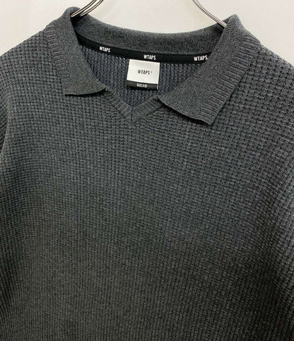 WTAPS 半袖ニット グレー メンズ SIZE 02 ダブルタップス